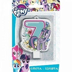 Свеча цифра 7 My Little Pony