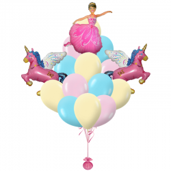 Букет «Принцесса» из 13 шаров