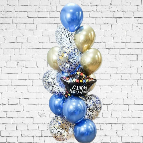 Фонтан из 18 шаров